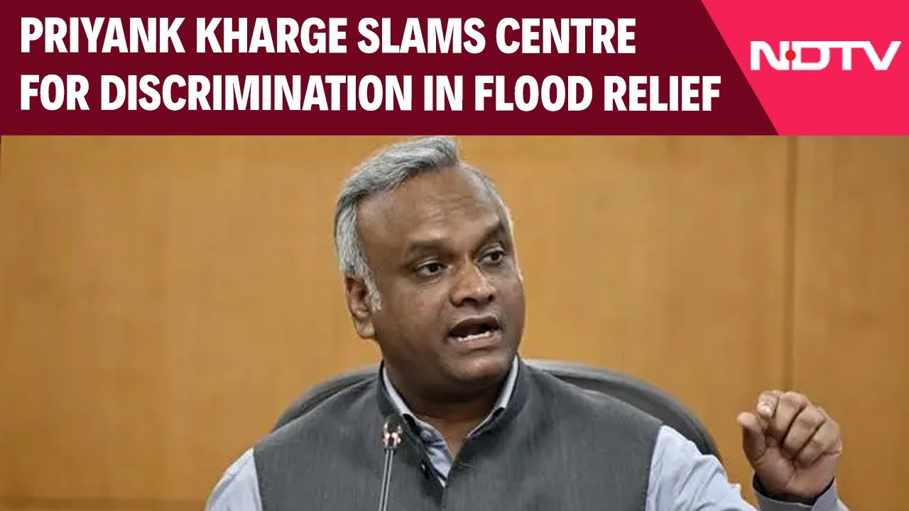 Karnataka News | Priyank Kharge Slams Centre For Discrimination In Flood Relief