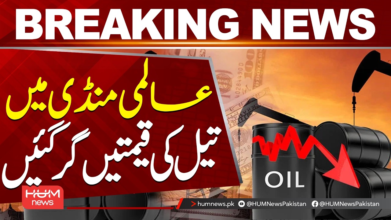 Oil Prices Fall in Global Market | Energy & Economy Update| Hum News | Pakistan