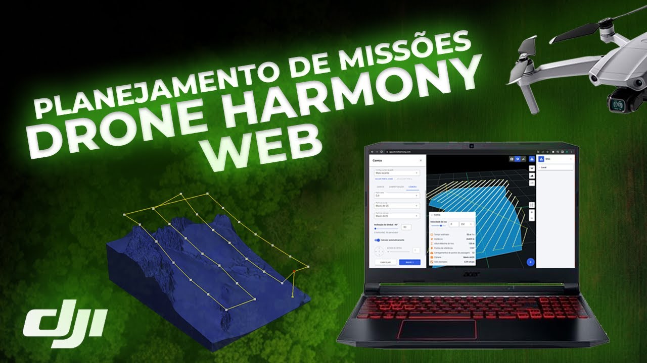 Planejamento de MISSÕES de MAPEAMENTO - DRONE HARMONY WEB