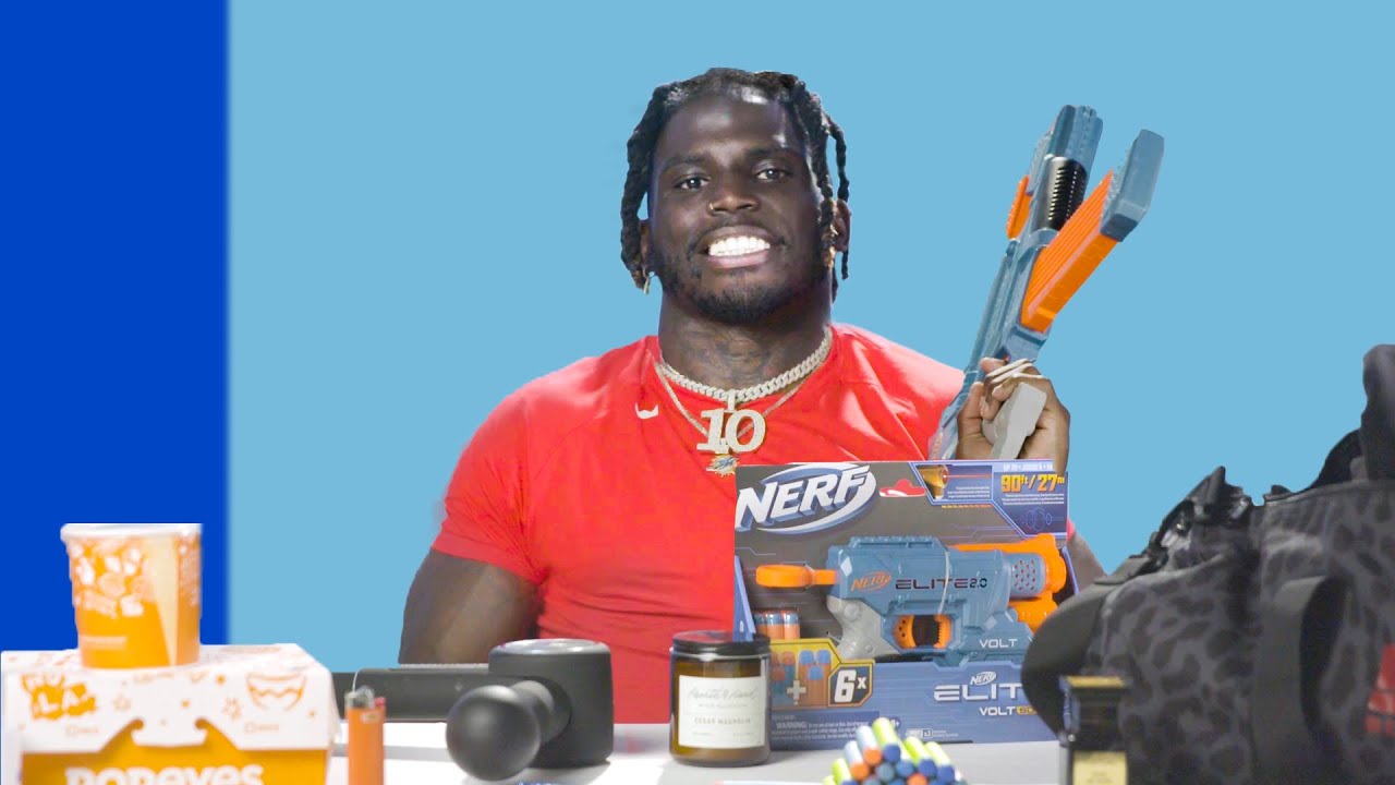 10 Things Miami Dolphins WR Tyreek Hill Can't Live Without | GQ Sports