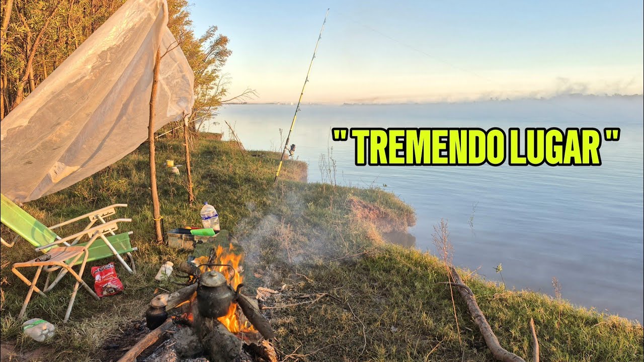 🔥🔥" NUEVO LUGAR " LOS PESCADOS QUE SALEN ACÁ! LUGAR MAGICO - CAMPAMENTO EN EL RÍO PARANÁ