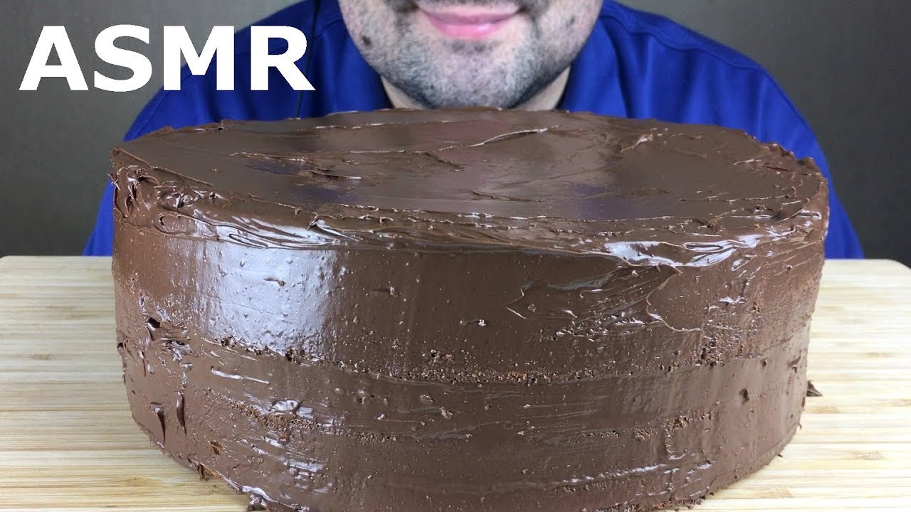 ASMR CHOCOLATE CAKE NUTELLA HOMEMADE (Eating Sounds) Mukbang NO TALKING