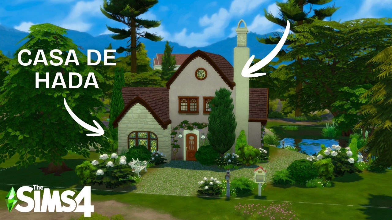 casa de hada SIN naturaleza encantada en los Sims 4