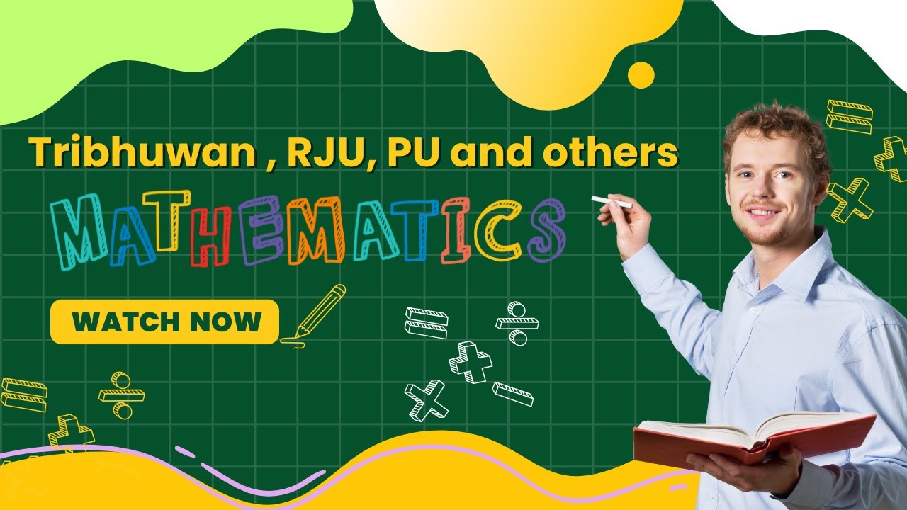 Mathematics of TU, RJU, PU and Others_Support Video