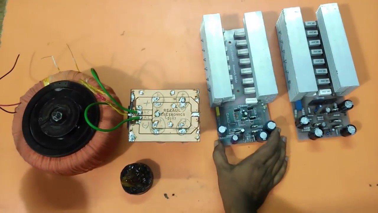 how to make an amplifier 3000 Watts?