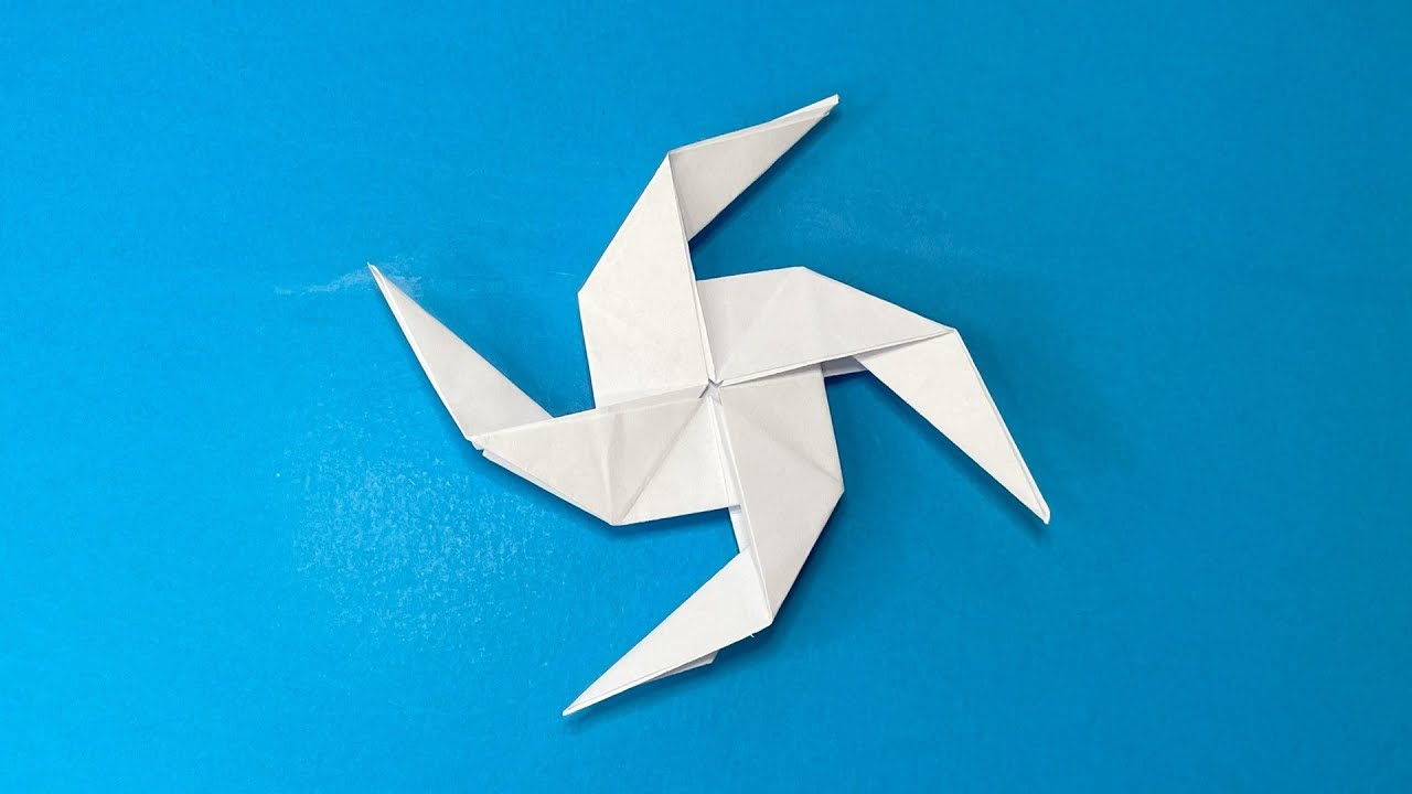 Étoile Ninja Origami | Comment faire du Shuriken en papier | Arme de ninja en papier