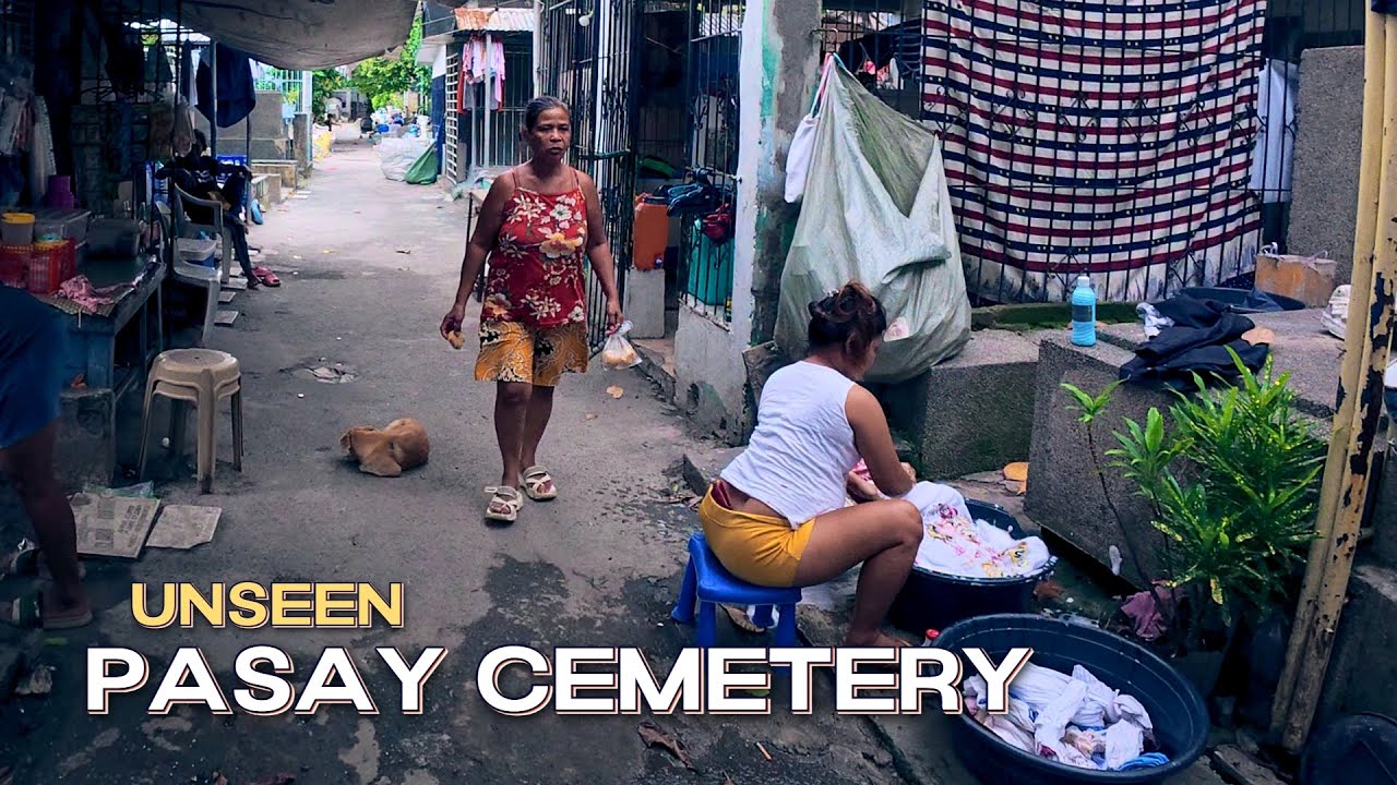 Unseen Pasay Public Cemetery | Weekend Real Hidden Ways Of Living With The Dead In | [4K] 🇵🇭