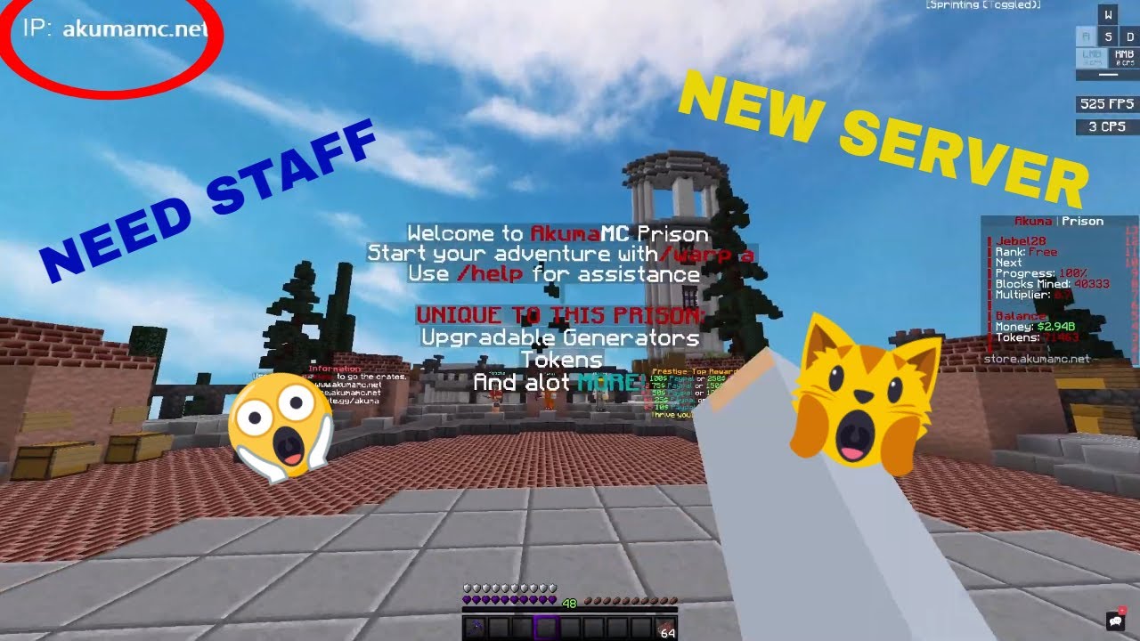 AKUMA MC - OP PRISON SERVER EP.1 - MINECRAFT OP PRISON