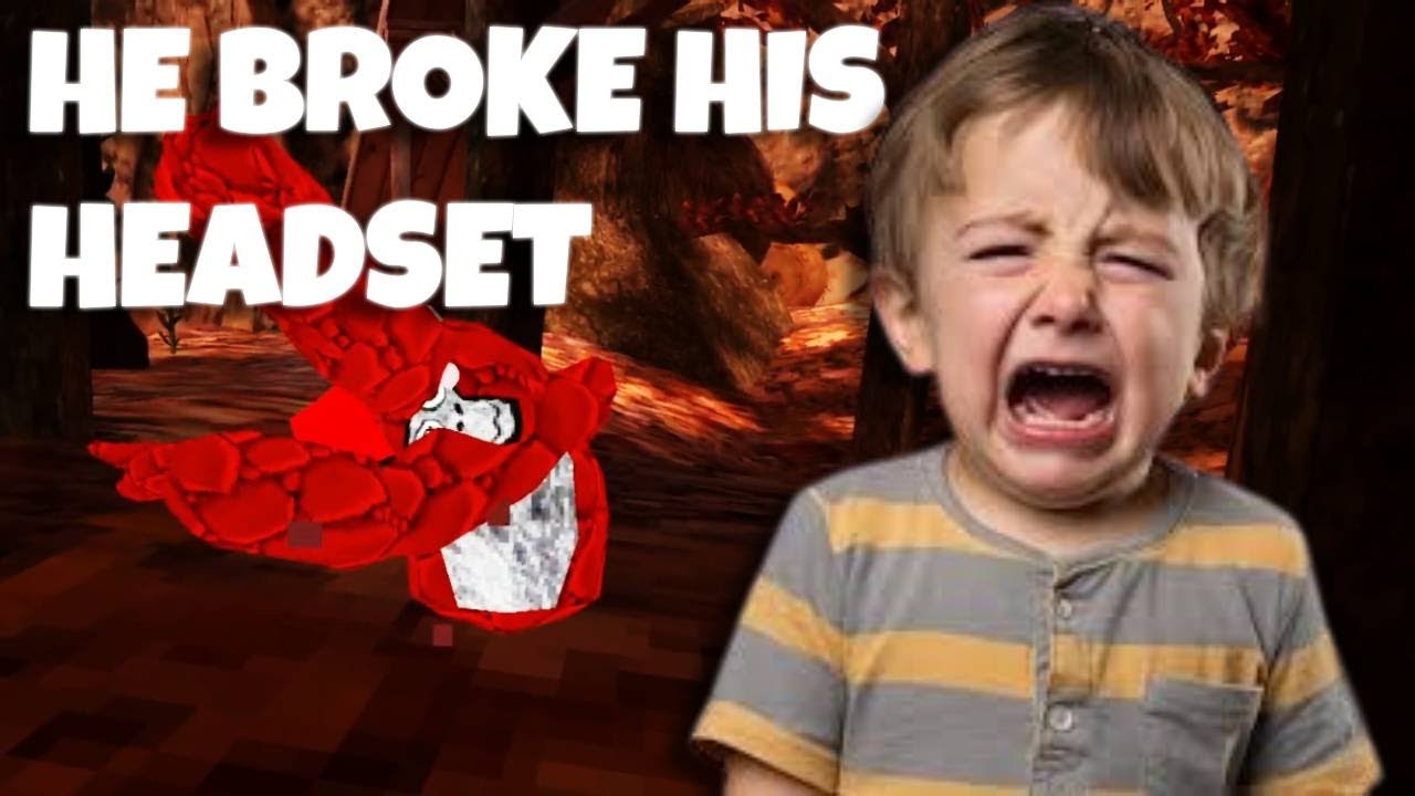 I made This Little Kid SO MAD In Gorilla Tag! (he breaks headset)