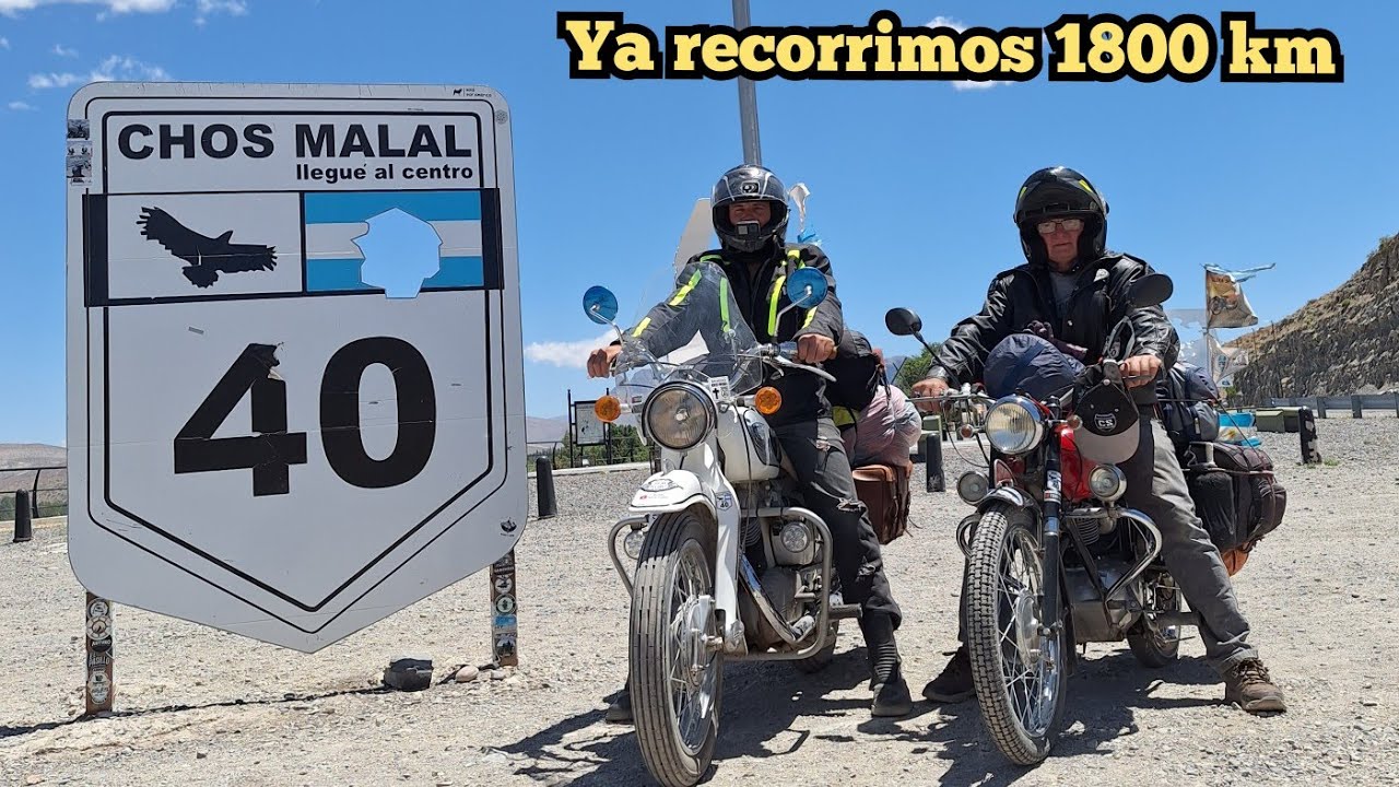 Pte7 R40-PINCHAMOS LA RUEDA DE LA MOTO, DON LUIS, NOS TOCO ARREGLARLA A MITAD DE CHOS MALAL Y ZAPALA
