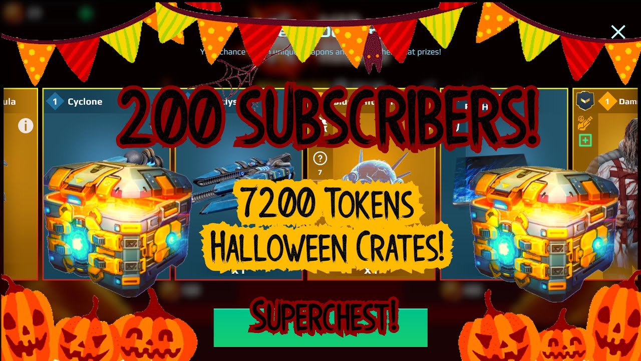 War Robots - Halloween 2020 Crate Openings + Superchest - 200 Subscriber Special!