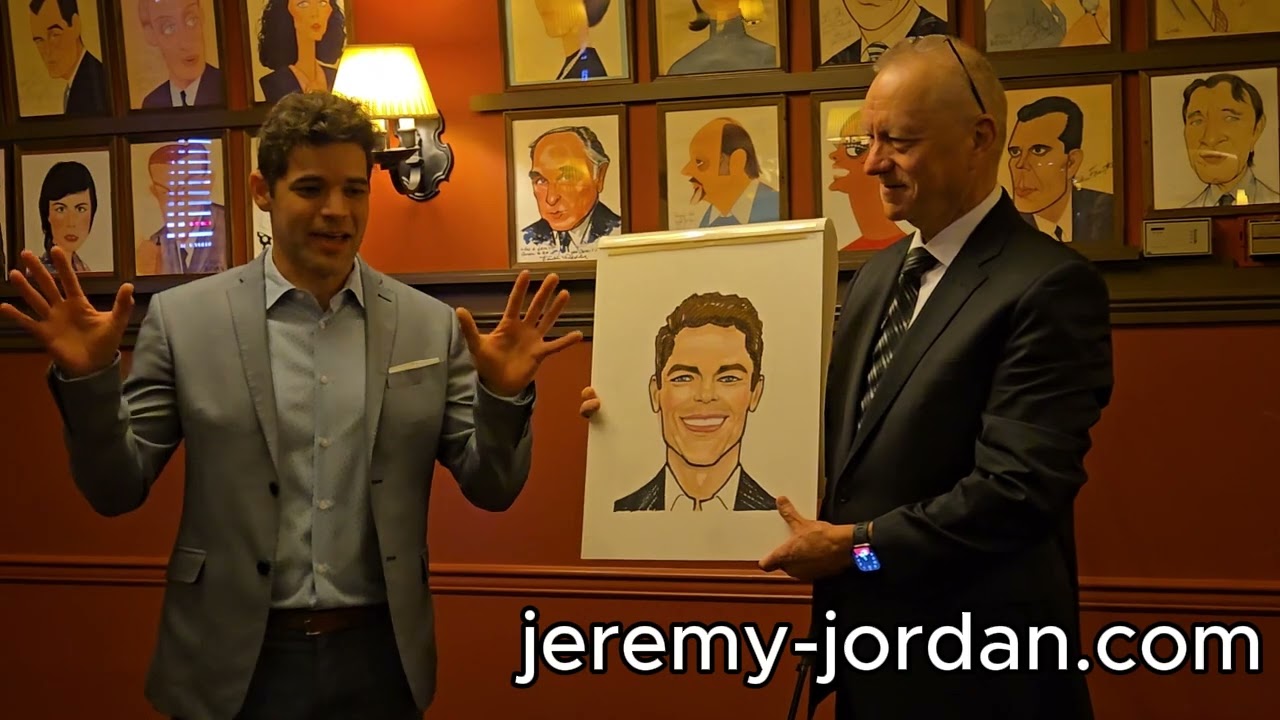Jeremy receives Sardi's Caricature