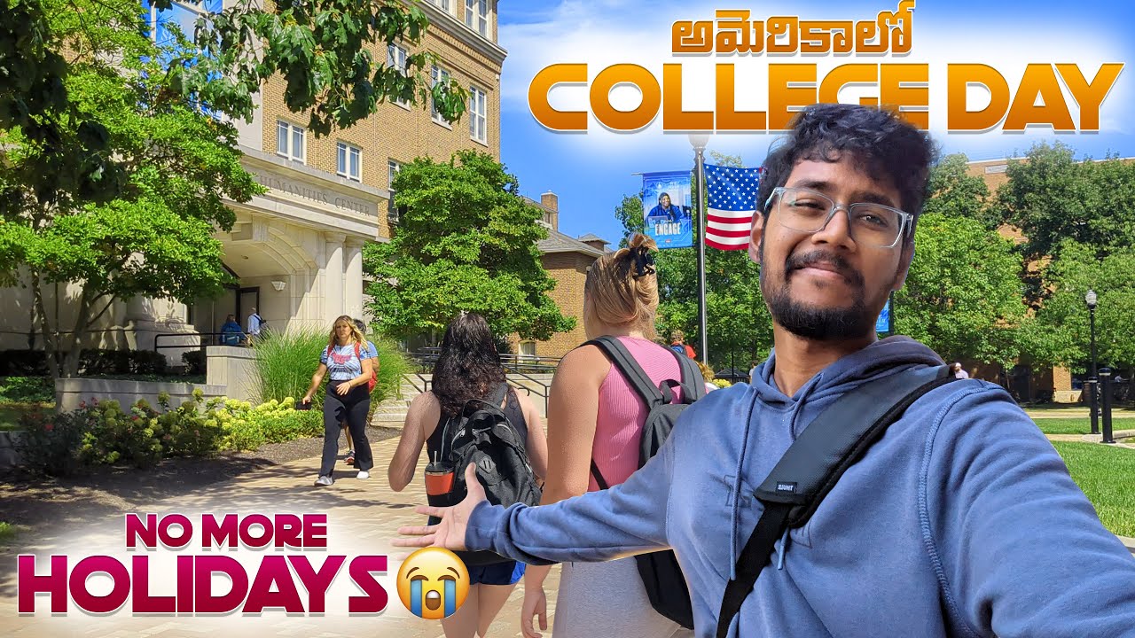 College Day in America 🇺🇲 | Classes start again😭 | Masters in USA❤️
