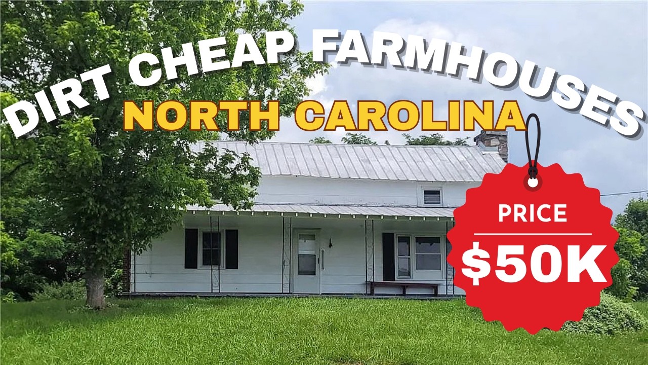$50,000 for this? 12 Dirt Cheap North Carolina Farmhouses That Come With Lots of Land