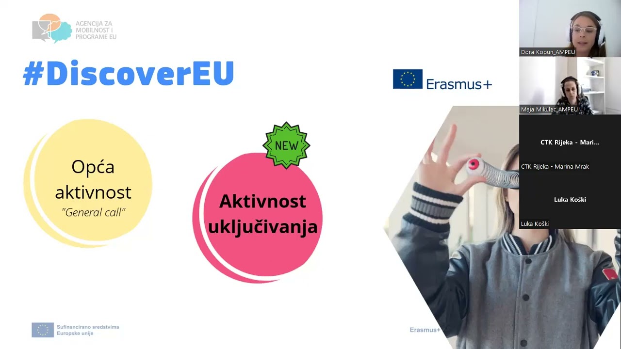 Aktivnost uključivanja u okviru inicijative DiscoverEU, 1. dio
