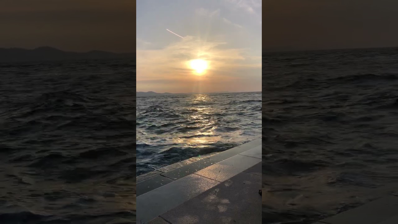 This is Zadar, Croatia - sunset from the Sea Organ #zadar #seaorgan