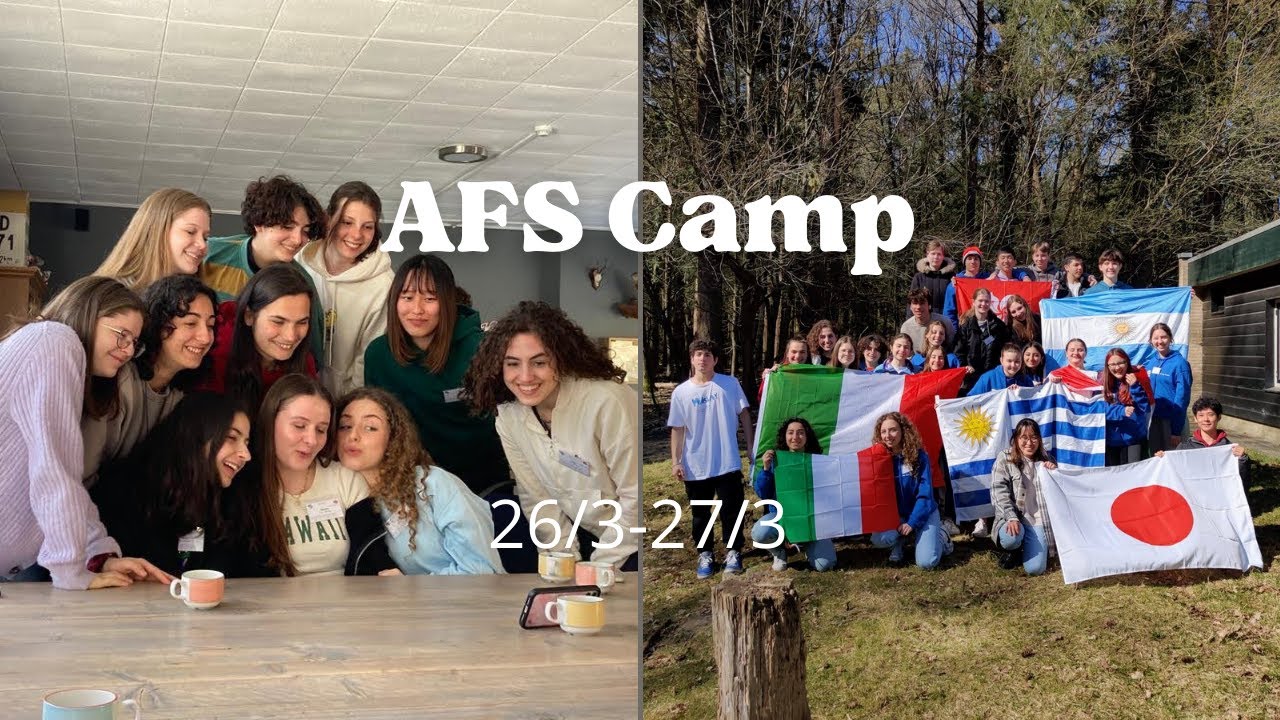 Vlog : AFS Mid-Stay Camp | Games, activities, workshops with exchange students and volunteers