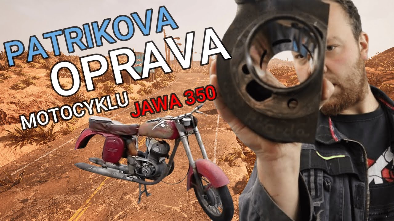 Doposud nezveřejněné záběry - Patrikova oprava Jawy 350