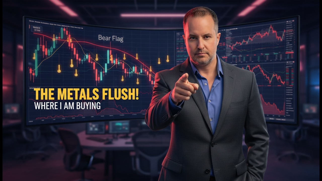 RETAIL TRAPPED: The Brutal Truth About Gold & Silver's Bear Flag Breakdown 📉
