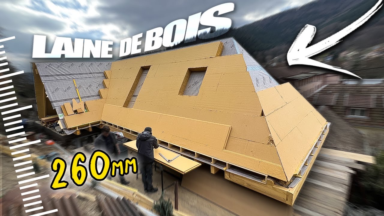 260 mm DE LAINE DE BOIS SUR LE TOIT ! ✔️