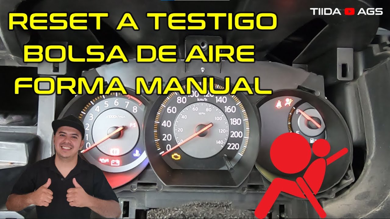 Reiniciar testigo bolsa de aire forma manual