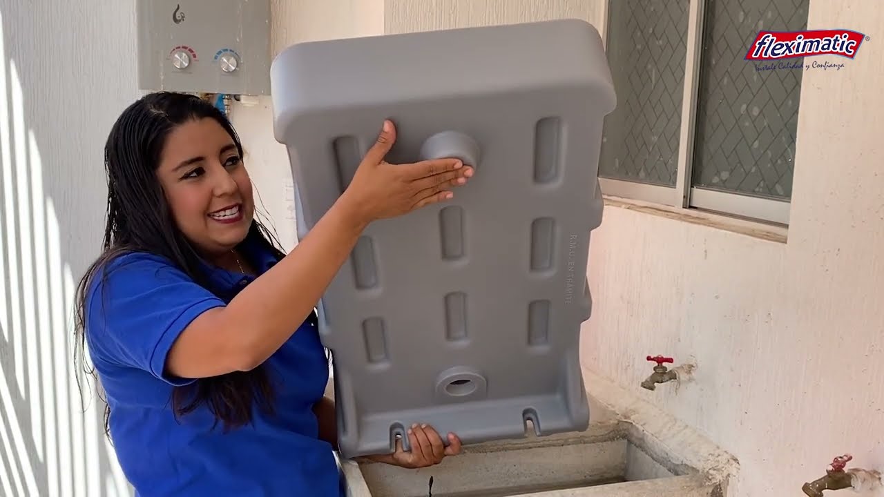 Instalación de lavadero de plástico sin pileta Fleximatic para espacio pequeño
