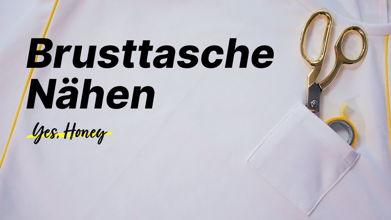 Aufgesetzte Brusttasche nähen - so leicht geht's!