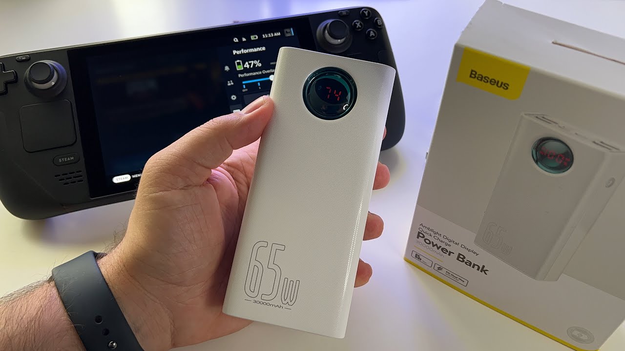 Обзор, распаковка и тестирование внешнего аккумулятора Baseus 65W 30000mAh | можно ли с его помощ...