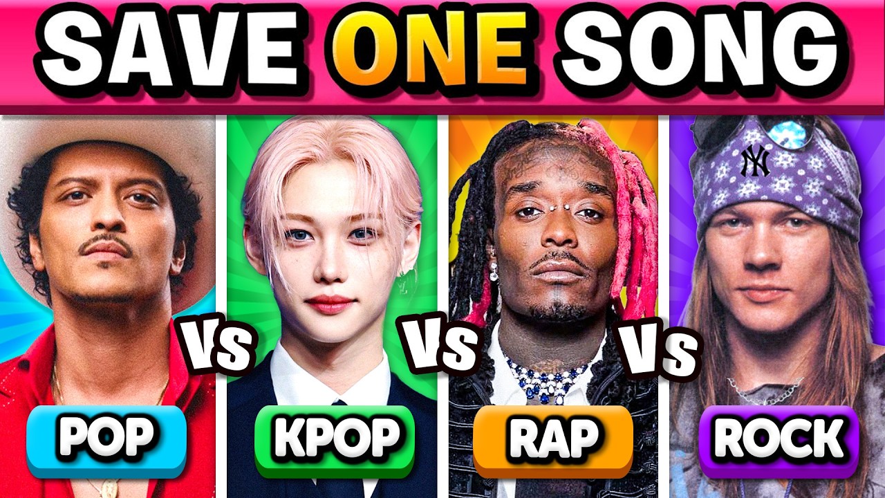 Поп против K-POP против рэпа против рока: спасите одну песню | Музыкальная викторина 2026