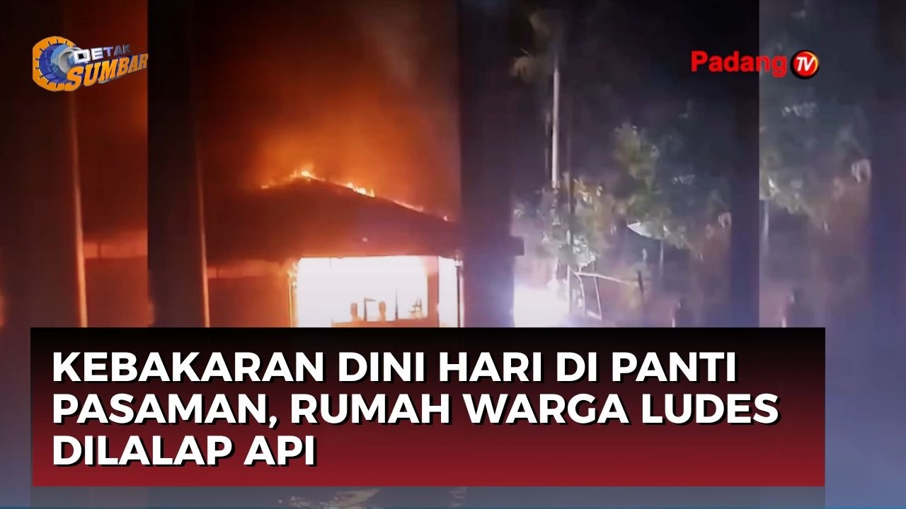 Rumah Semi Permanen Terbakar di Kabupaten Pasaman, Kerugian Capai Rp300 Juta