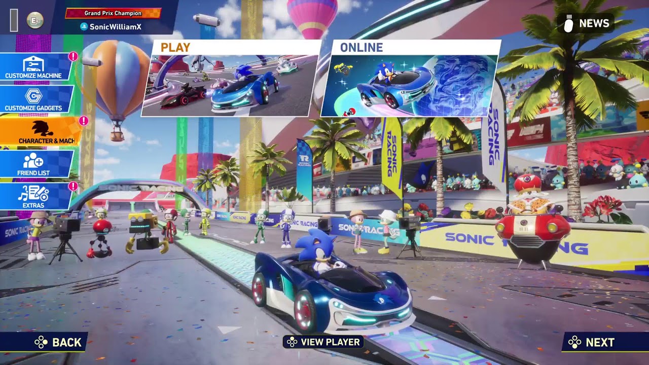 Sonic Racing Crossworlds: Grand Prix Races