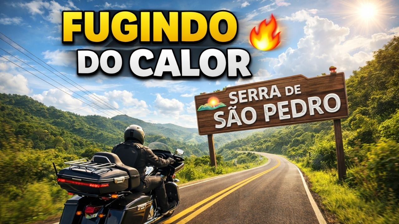 Fugindo do calor de Piracicaba de moto 🏍️ | Serra de São Pedro