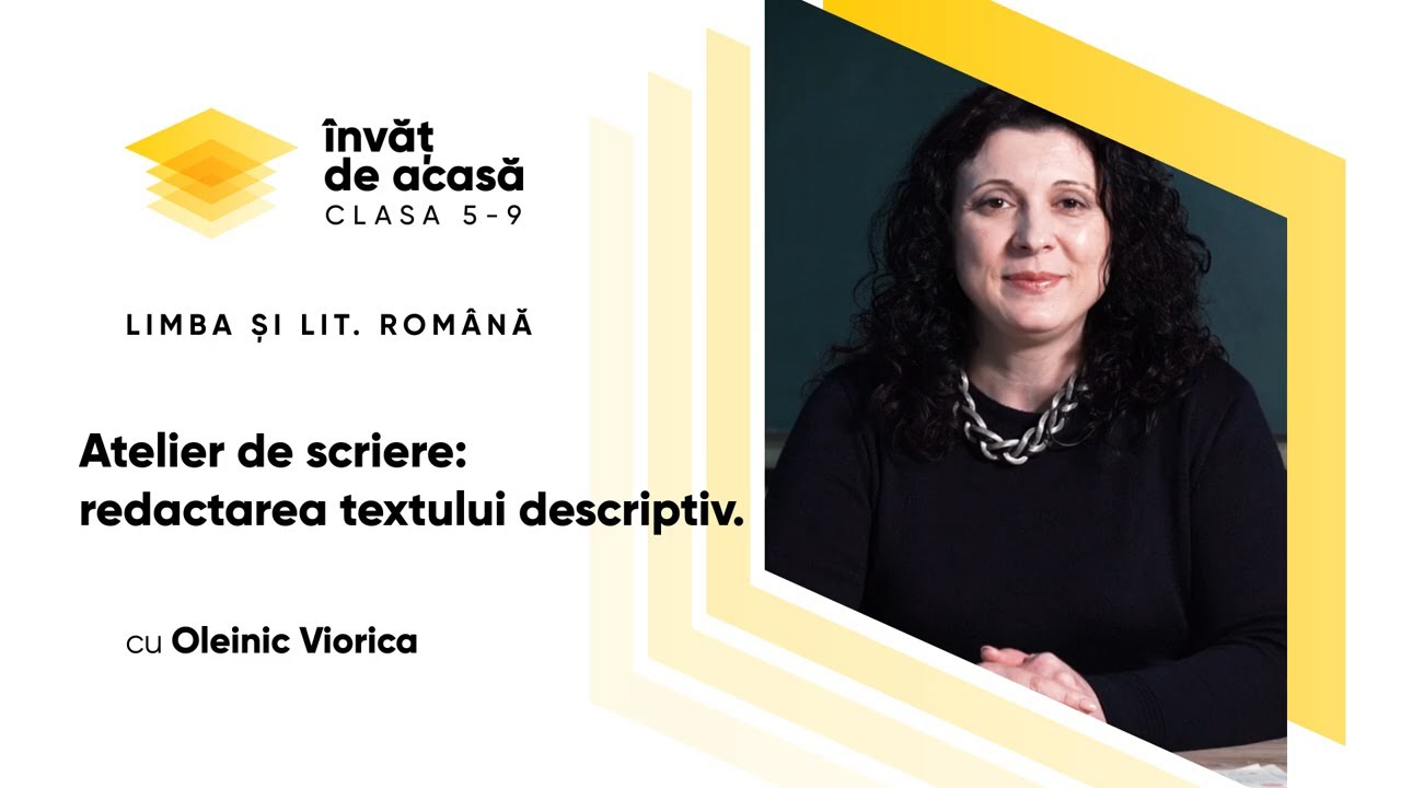 Limba și literatura română; cl.V-a; "Atelier de scriere"