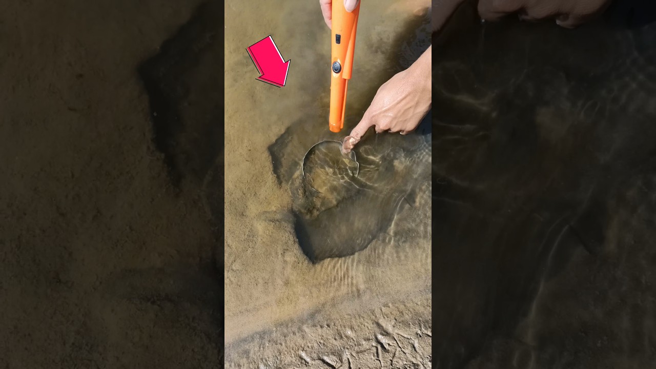 Big treasure found gold underwater #foundgold #metaldetecting #findgold #shortsfeed #experiment #yt