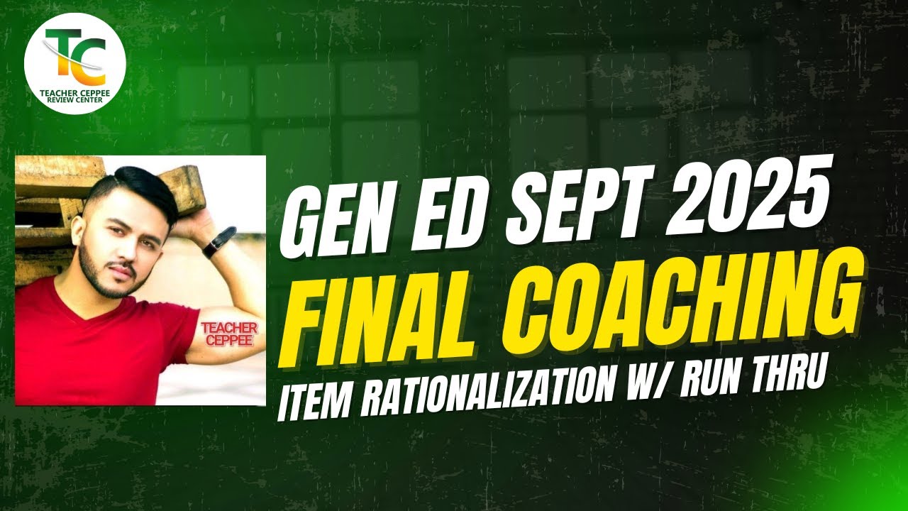 GEN ED FINAL COACHING WITH RUN THRU