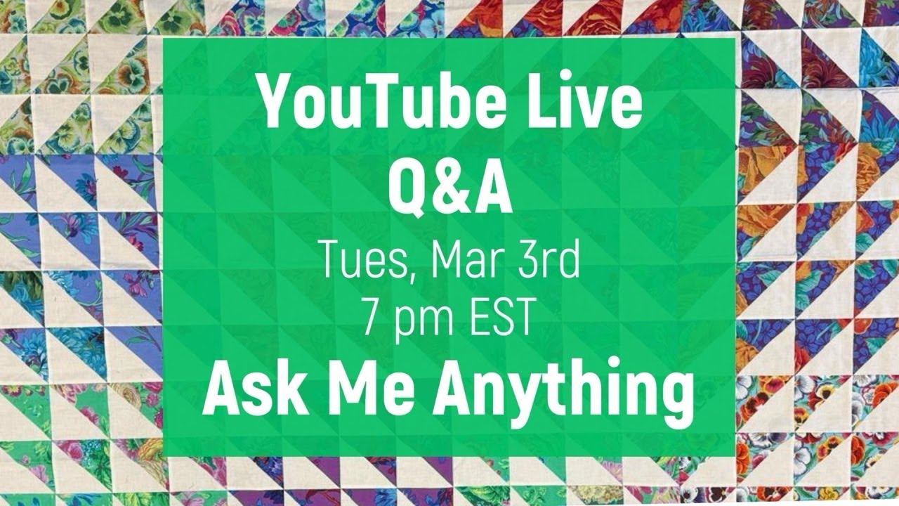 LIVE Q&A Tuesday March 3rd, 2026 7:00pm EST