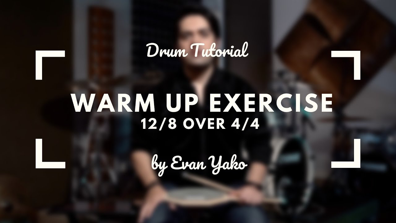 12/8 Over 4/4 Polyrhythm Warmup | Drum Tutorial