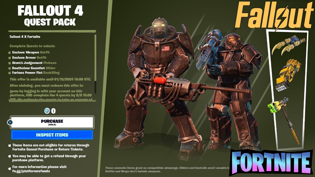 Every Fallout Item Added To Fortnite