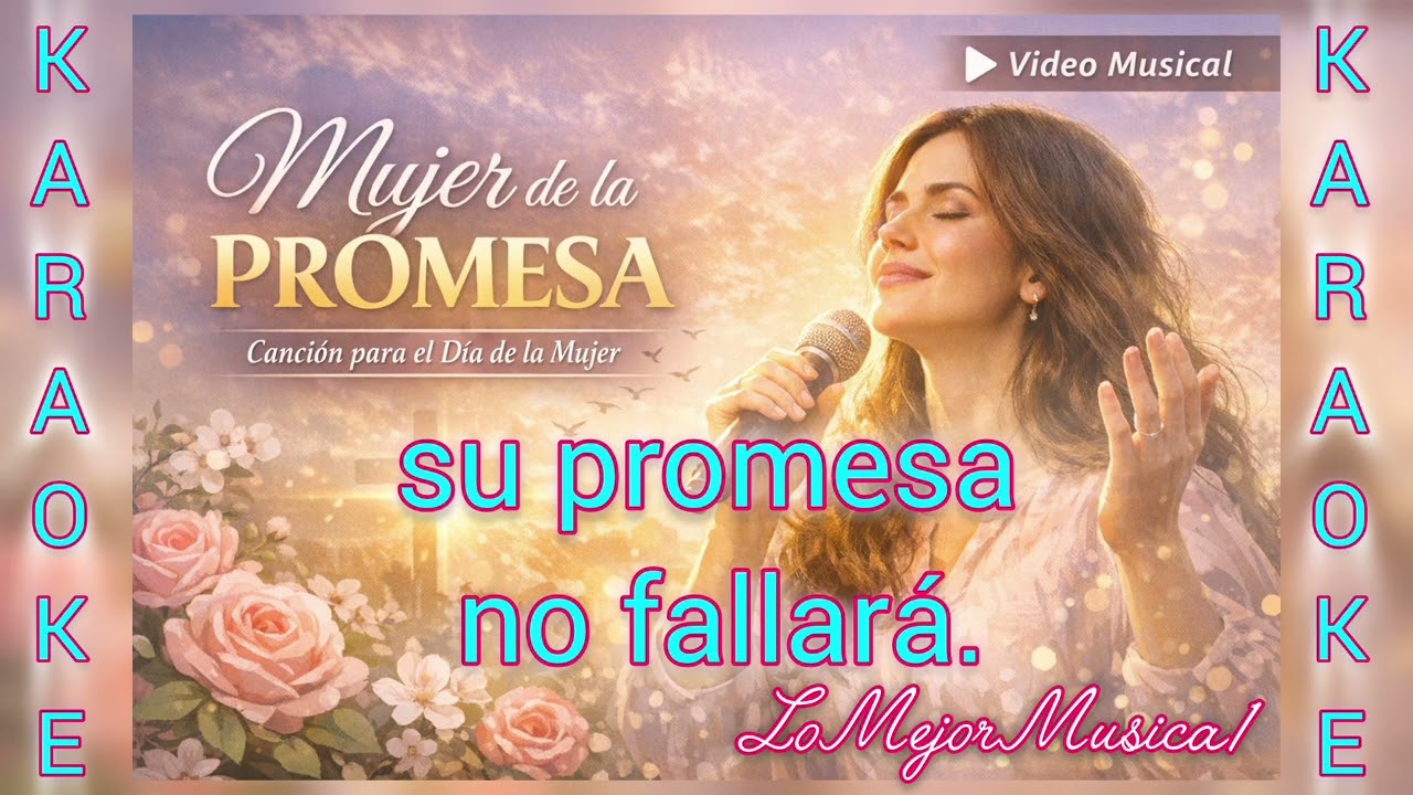 Karaoke Oficial-Pista,🌷Mujer de La Promesa. Alabanza - Canción para La Mujer- LoMejorMusica1 😍