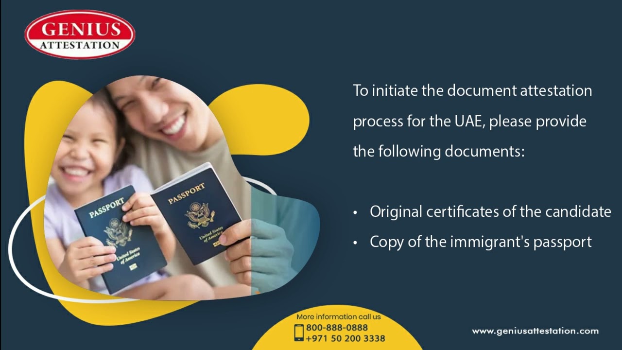 What Document required for uae attestation