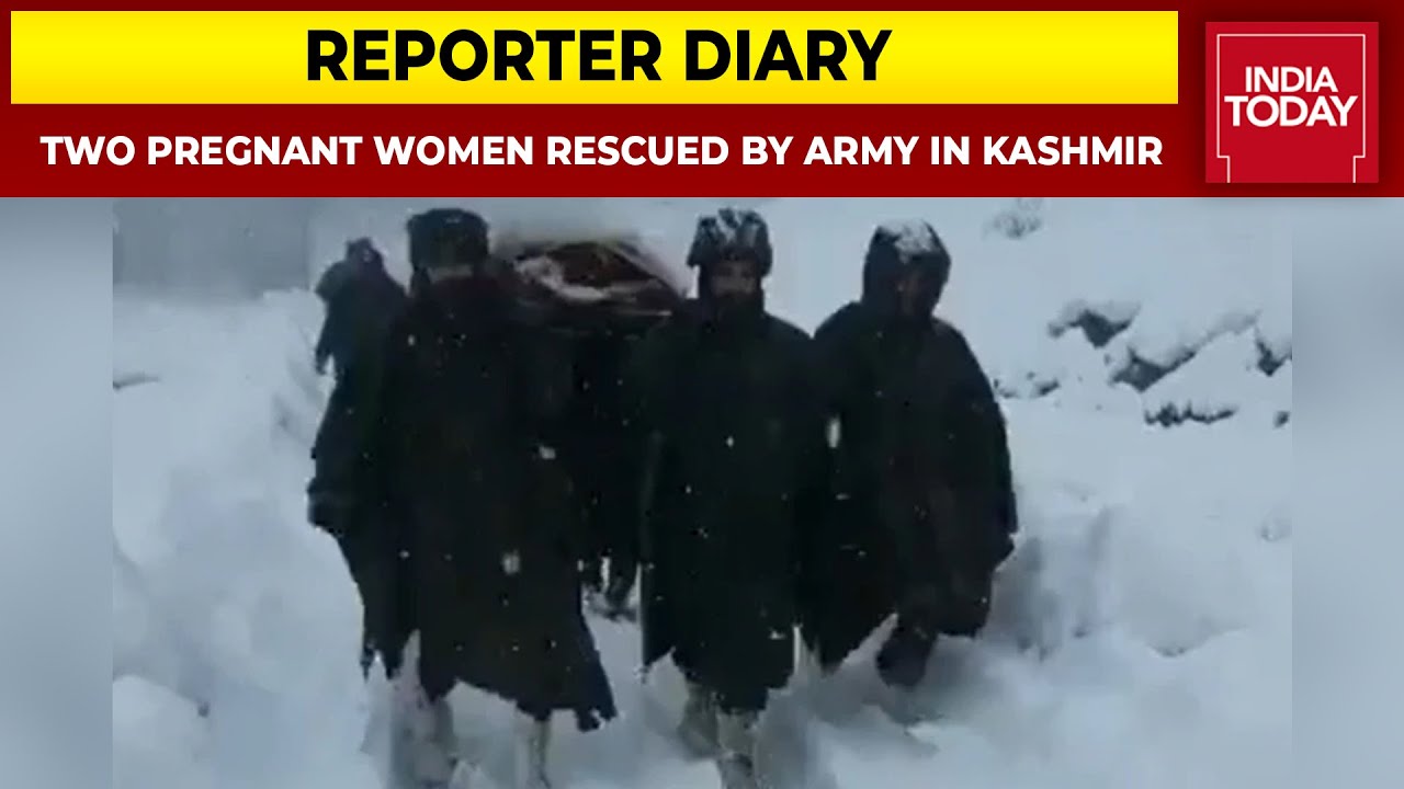 Two Pregnant Women Miraculously Rescued By Indian Army In South Kashmir Amid Heavy Snowfall