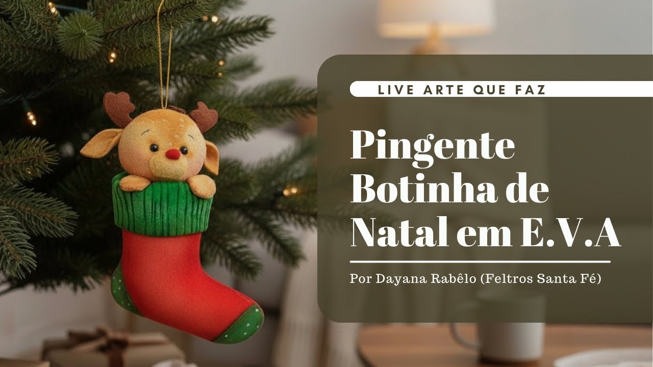 Pingente Botinha de Natal em E.V.A | por Daya Rabêlo