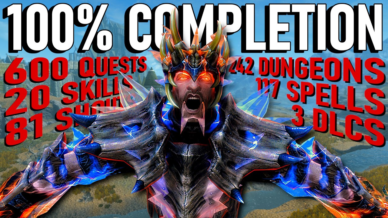 I 100%'d Skyrim in 100 hours. It was brutal.