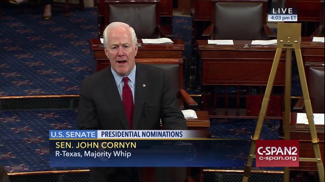 Cornyn Highlights Bipartisan Praise for Sessions