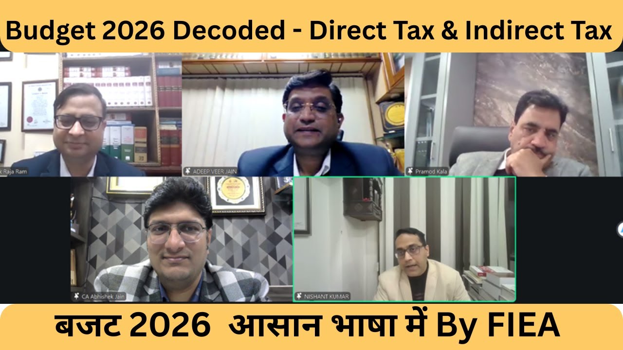 Budget 2026 Decoded in simplified way | Changes in Budget 2026 Direct Tax & Indirect Tax