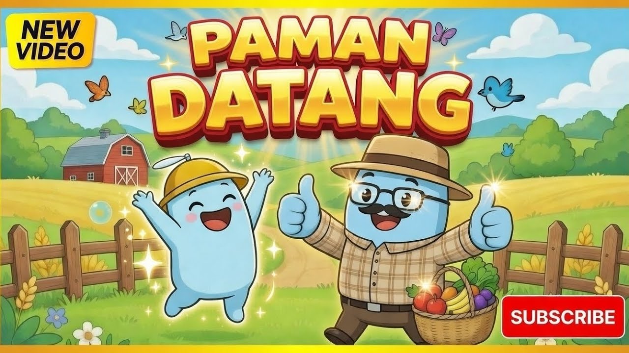 🎵 Paman Datang🌾 | Uncle Came from the Village 🎶 | Lagu Populer Anak Indonesia | Indonesian Kids Song