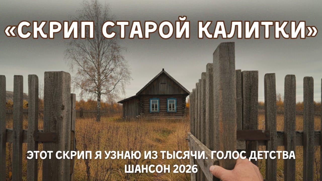 Душевный шансон о том, как больно возвращаться в пустой дом — «Скрип старой калитки»