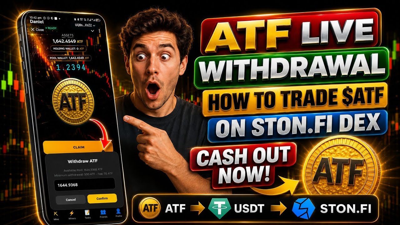 $ATF &mdash; Подтверждение вывода средств💥 | Как обменять на USDT на DEX Ston Fi