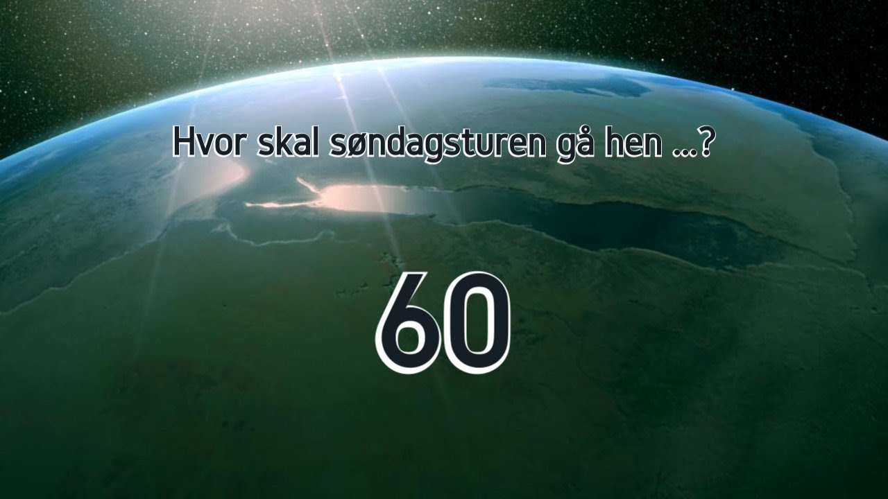 Hvor skal søndagsturen gå hen 60 - 2025