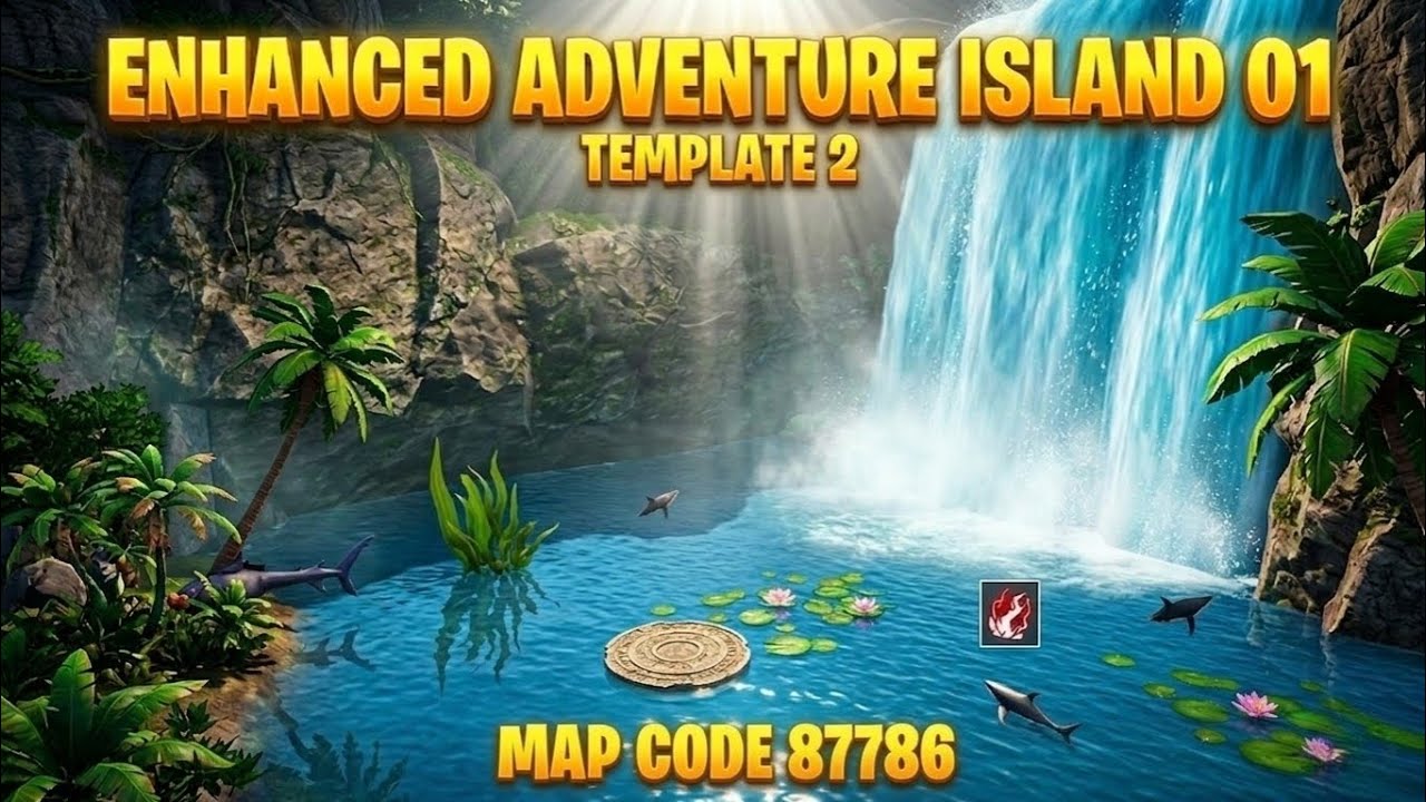 Bgmi Wow Parkour Map Code 87786 | ENHANCED ADVENTURE ISLAND 01 TEMPLATE 2 | #bgmi #wowmode #pubg 